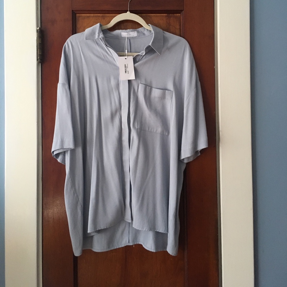 Oak + Fort NEW short sleeve blouse